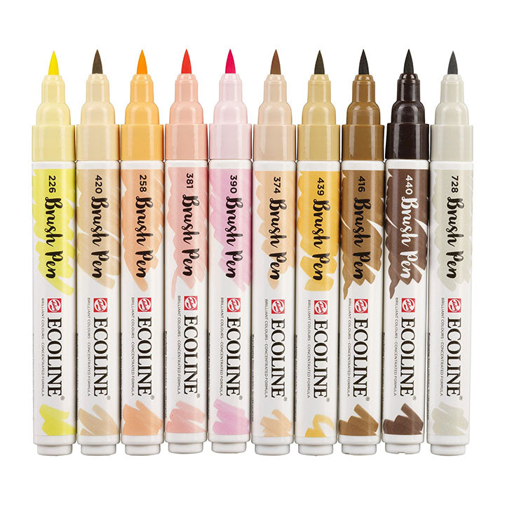 Ecoline / Brushpen set 10 / Skin