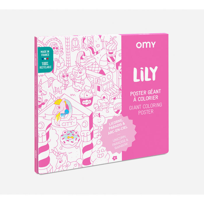 OMY / Lily / Plakat zum ausmalen / 70x100