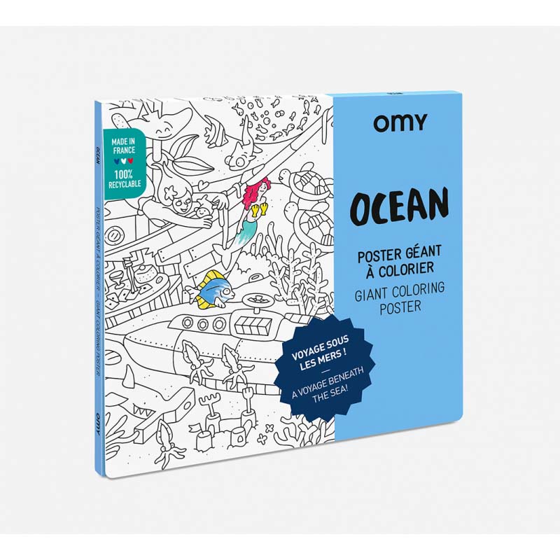 OMY / Ocean / Plakat zum ausmalen / 70x100