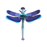 Sapphire Dragonfly / 3D Objekt