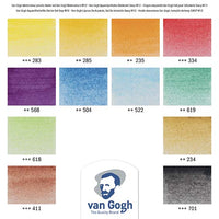 Van Gogh / Pencils / Water colour / Aquarell / Metalletui mit 12 Stiften