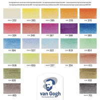 Van Gogh / Pencils / Water colour / Aquarell / Metalletui mit 24 Stiften