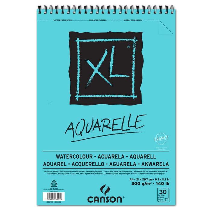 Canson® XL® Aquarell, Spiralblock, 300grm², A5, A4, A3